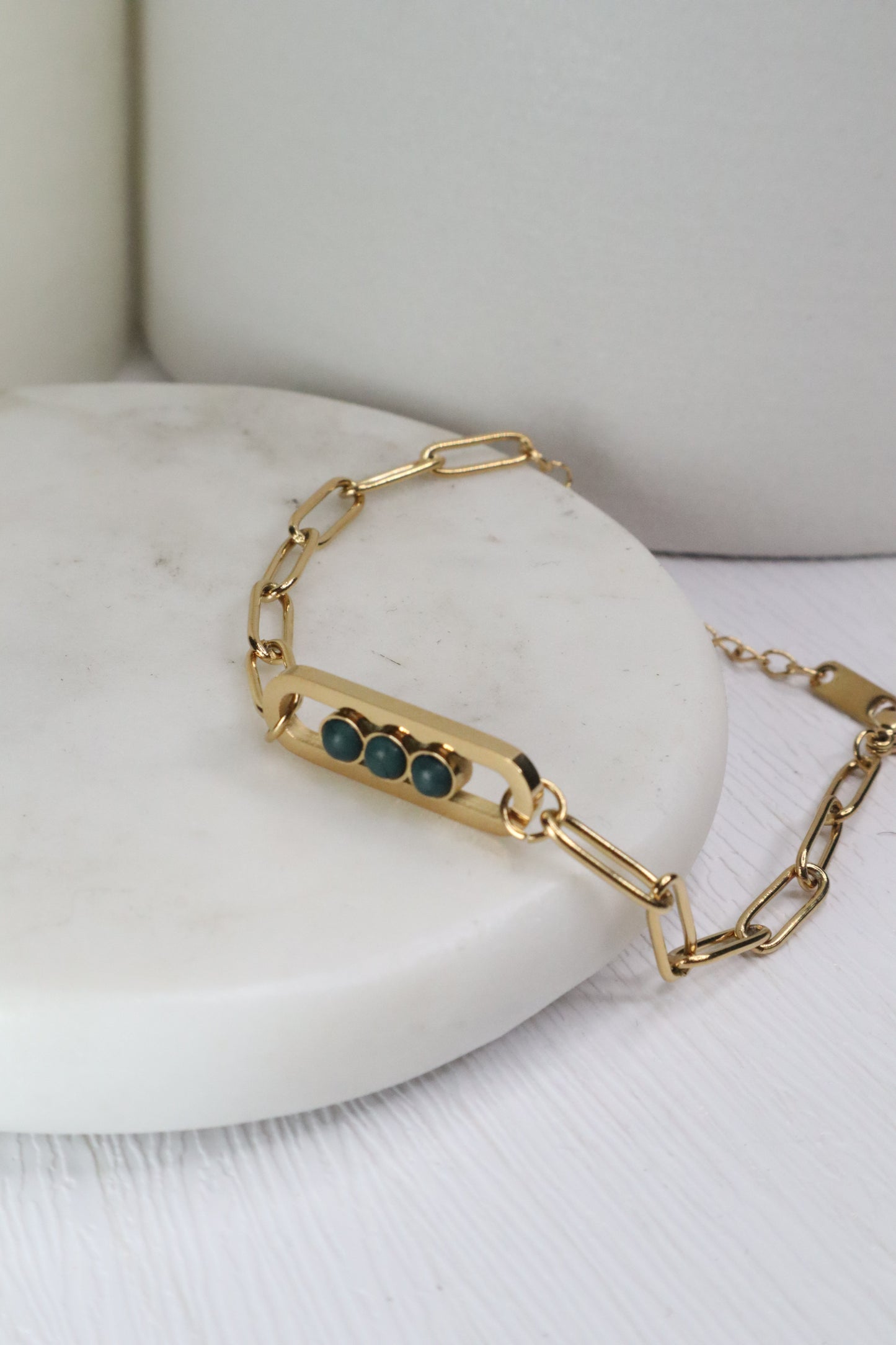 Green Hope gold bracelet